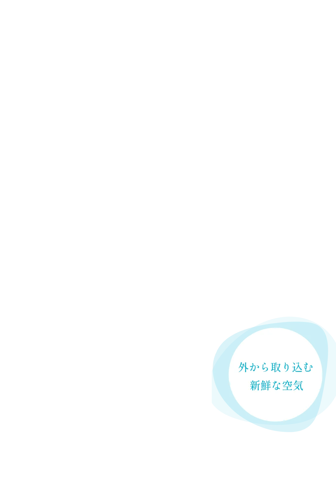 外から取り込む新鮮な空気